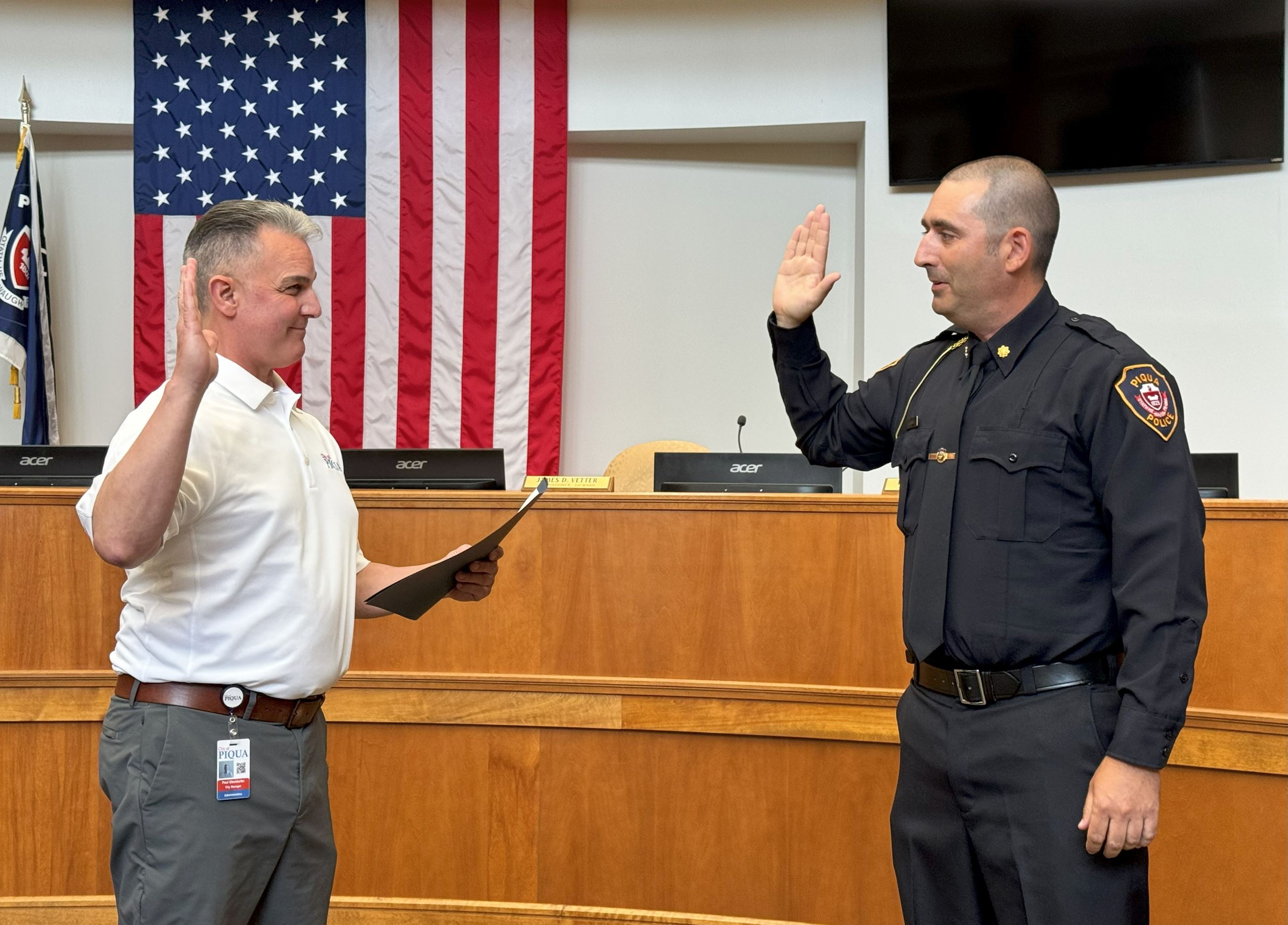 Gearing swearing in 1